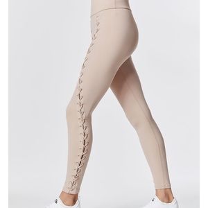 Carbon 38 new Lace up Twisted seam leggings